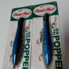 2 Pack Six Pin Popper Fishing Lures, 6 1/2" 2 1/2oz, Sardine Color, Hardwood Topwater Lures - Image 1