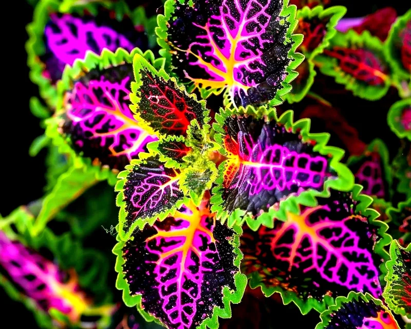 25 Rekwiat Rainbow Coleus Seeds - Colorful Solenostemon scutellarioides Foliage Plant - Image 3