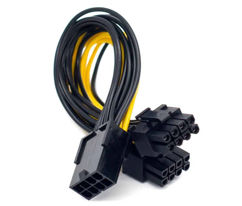 9 inch PCI Express 8 Pin to Dual 6+2 Pin Power Cable for PC VGA Video Card - Image 2