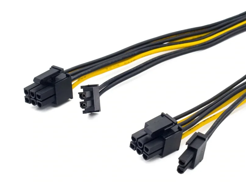 9 inch PCI Express 8 Pin to Dual 6+2 Pin Power Cable for PC VGA Video Card - Image 3