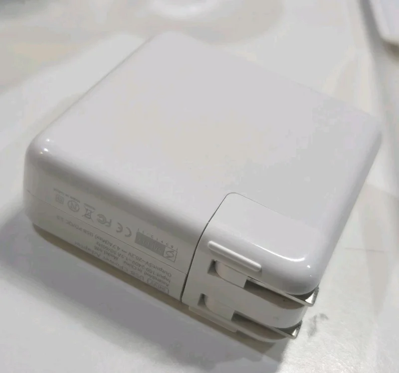 96W USB-C Power Adapter for MacBook Pro 13"-16" & MacBook Air, Model A2166 - White - Image 1