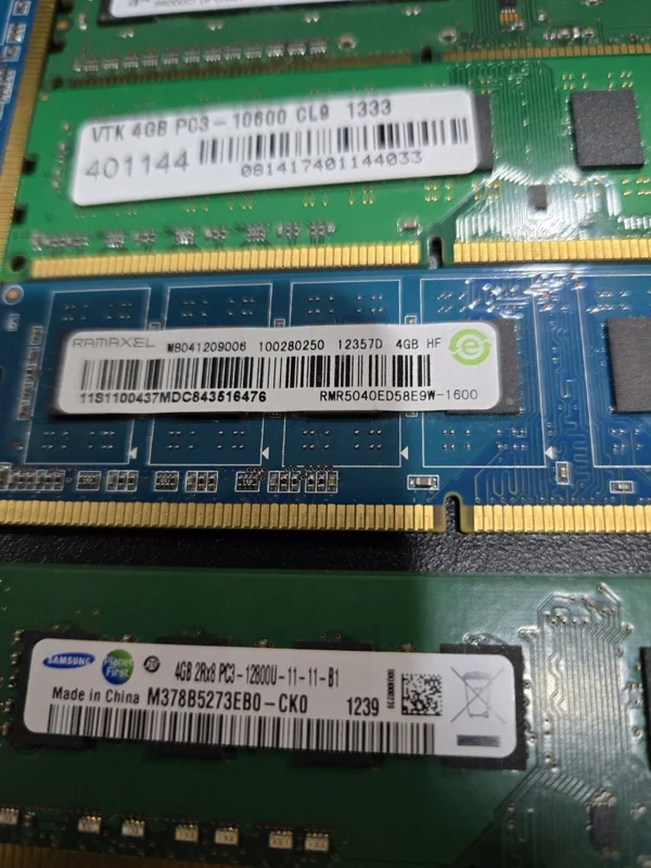 9x 4GB DDR3 PC3-12800U 1600MHz Desktop RAM Memory Modules - Image 2