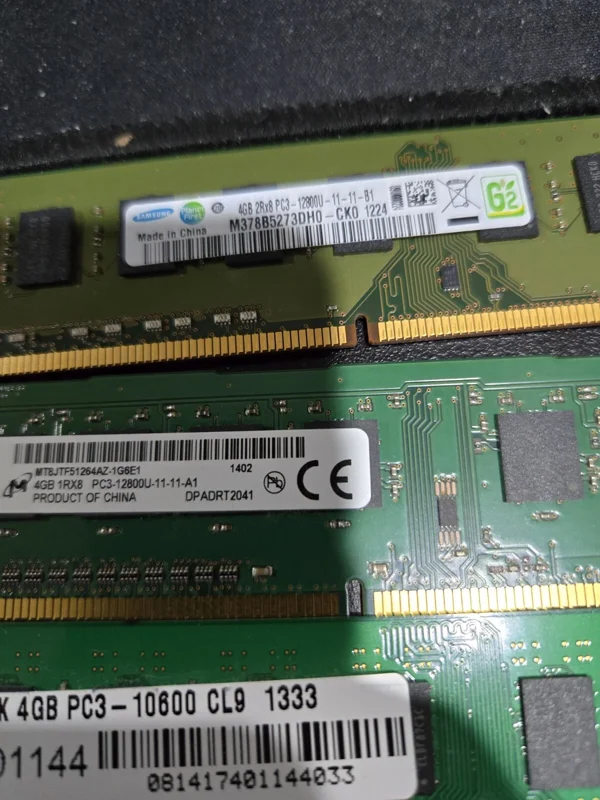 9x 4GB DDR3 PC3-12800U 1600MHz Desktop RAM Memory Modules - Image 3