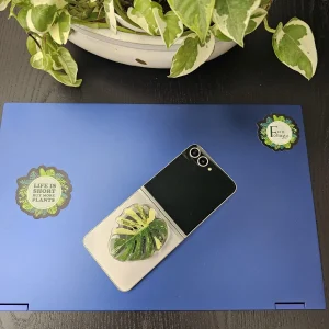 Acrylic Leaf Design Phone Stand - Foldable & Stylish Grip Holder - Garden Accessory - Image 4