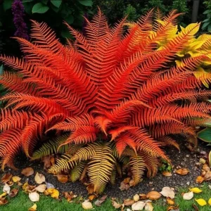 Autumn Fern Live Plant – Japanese Shield Fern – Dryopteris Erythrosora – 2 inch Pot – Perennial - Image 3