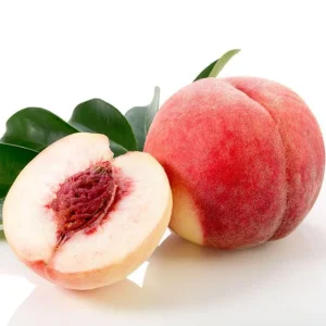 Babcock White Peach Tree - 3-4 ft Live Plant - Sweet Freestone Fruit - 3 Gallon Pot - Image 1