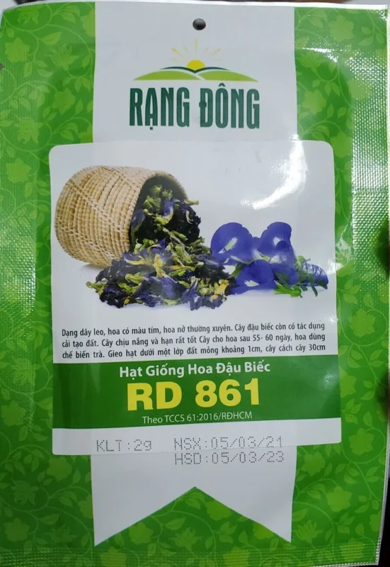 Blue Butterfly Pea Seeds - Clitoria Ternatea Vine Seeds - Perennial, Climbing - Image 1