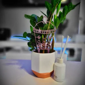 Boba Tea Plant Trellis Pick - 3D Printed Plant Support for Houseplants, Silk Purple, 7.8 Inches Tall - Image 3