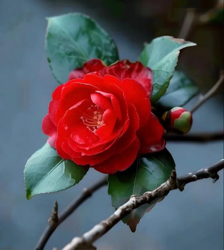 Camellia Red Live Starter Plant - Japonica Red Flower, 10-12 Inch Tall, 4 Inch Pot - Image 7
