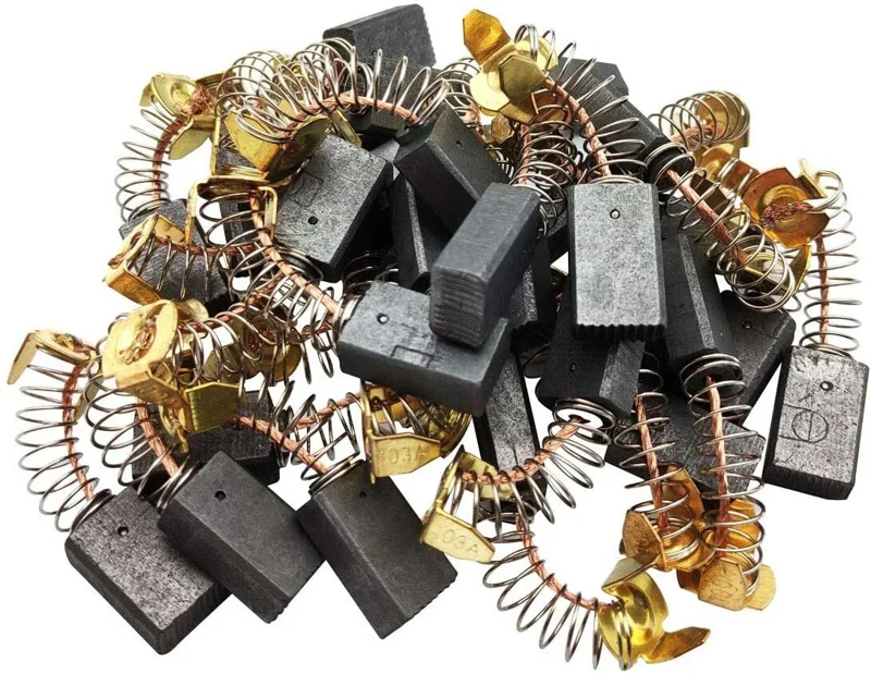 Carbon Brush 17x10x6mm for Angle Grinder - 1 Pair Replacement Tool Part - Image 1