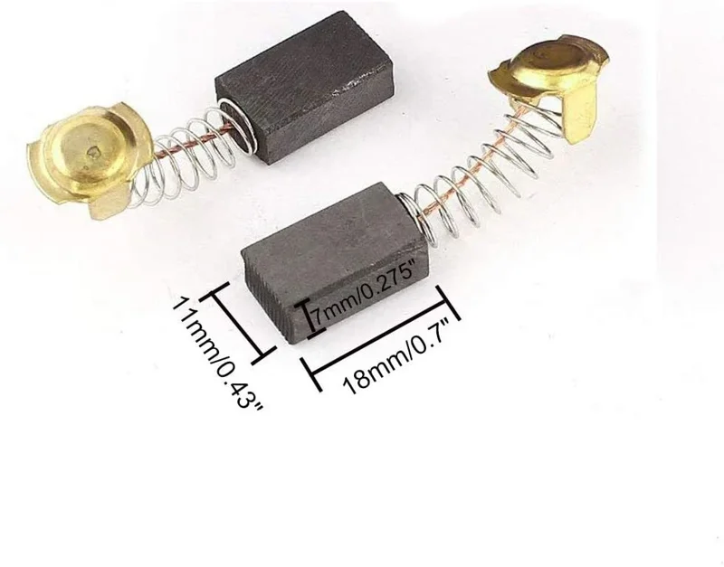 Carbon Brush for Electric Drill Motor Rotary - 18x11x7mm Motor Part - Image 1