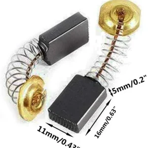 Carbon Brushes for Electric Motors - 1pc, 16x11x5mm Repair Part - Image 2