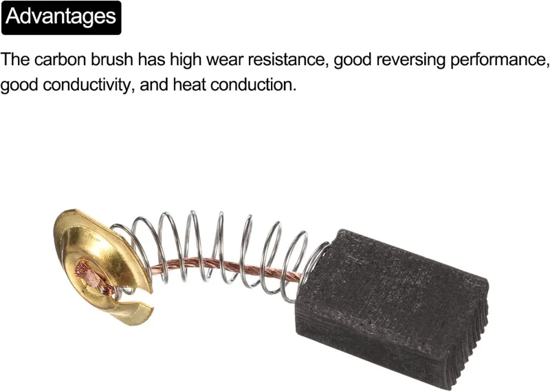 CB-43 Carbon Motor Brushes - 17mm x 11mm x 7mm - 1 Pair Replacement for Power Tools - Image 2