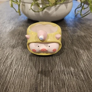 Ceramic Piggy Planter for Succulents - Miniature Pot with Drainage Hole, Assorted Colors - Image 4