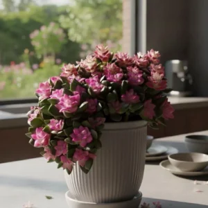 Crassula 'Sunrise' Variegated Succulent Live Plant - Pink & Yellow Trailing Houseplant - Image 1