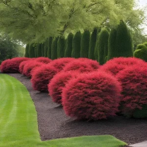 Dwarf Burning Bush Live Plant – 6-12 inch Tall – Brilliant Red Fall Foliage Shrub - Image 9