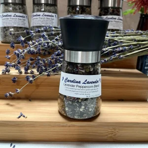 Lavender Seasoning Collection - Sea Salt & Peppercorn Blends in Grinders, 2-Pack - Image 2