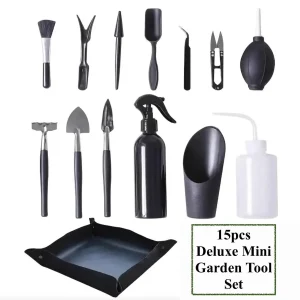 Mini Garden Tool Set - 13 Piece for Bonsai & Terrarium Care - Image 5