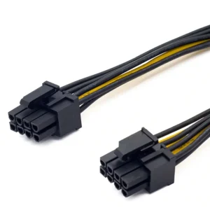 PCIe 8-Pin to Dual 6+2 Pin Power Splitter Cable - PCI Express GPU Power Cable - Image 4