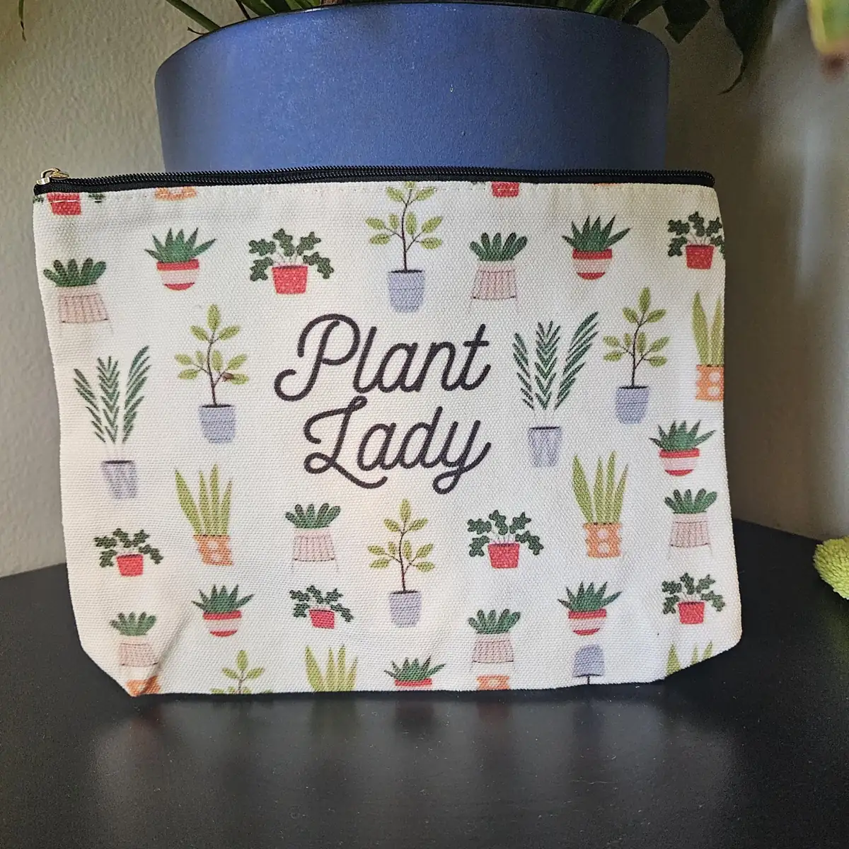 Plant Lady Tote Bag - Fun Foliage Design - Reusable Canvas Bag - Image 2
