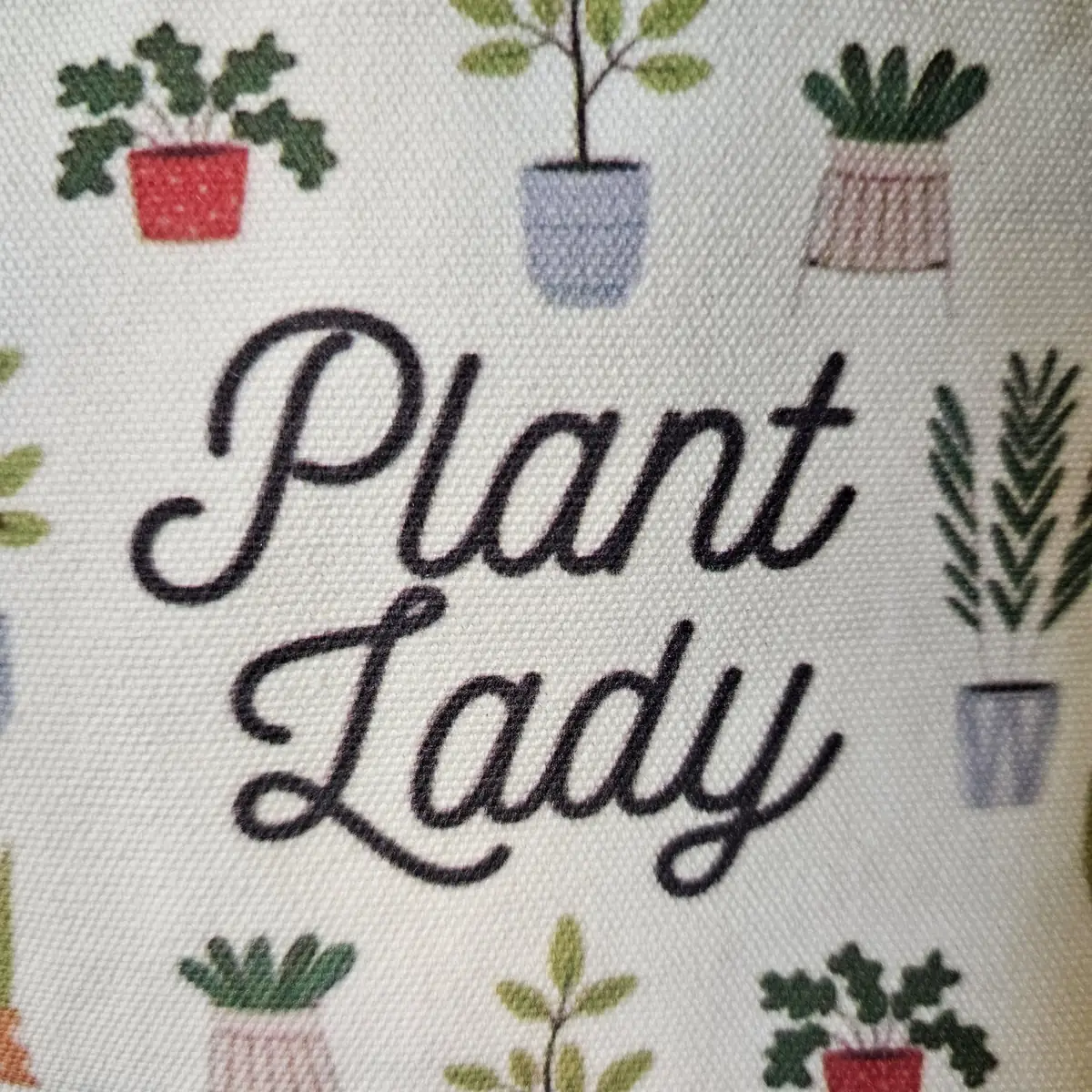 Plant Lady Tote Bag - Fun Foliage Design - Reusable Canvas Bag - Image 3