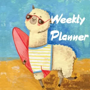 Printable Weekly Planner Kit - Casual Style Week at a Glance File - Large - Image 3