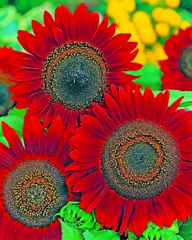 Red Sun Sunflower Seeds - Non-GMO Fresh Garden Seeds - 25 Seeds for Planting Outdoor - Image 3