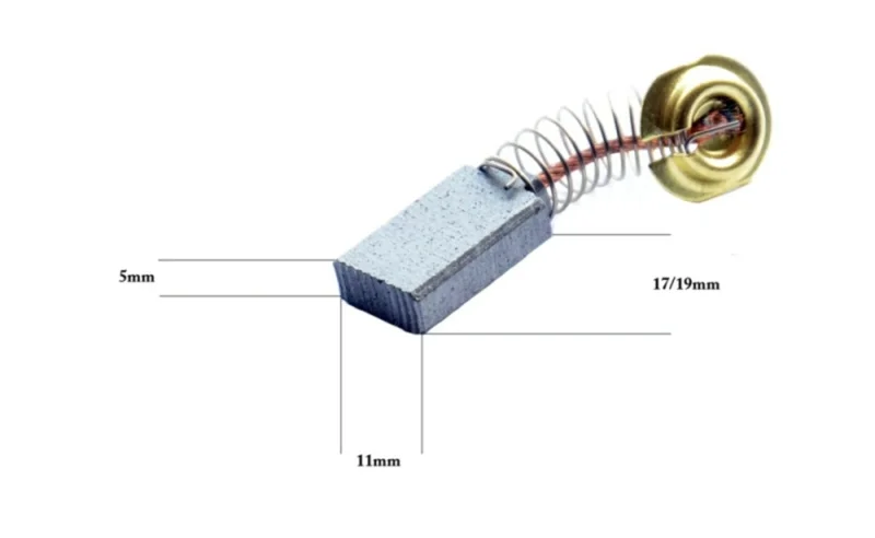 Replacement Carbon Brush for Makita Power Tools Model CB303 - 1pc - Image 5