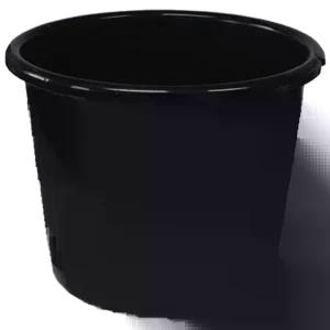 4 Inch Black Plastic Flower Pots - Set of 10 Round Plant Pots for Indoor/Outdoor Use - Image 1