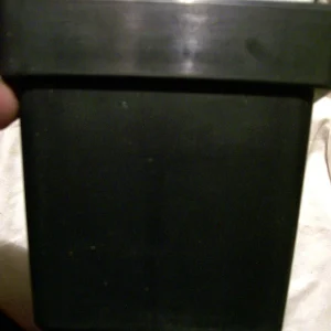 Set of 10 Square Plastic Flower Pots - 6 Inch - Black - Indoor/Outdoor - Image 2