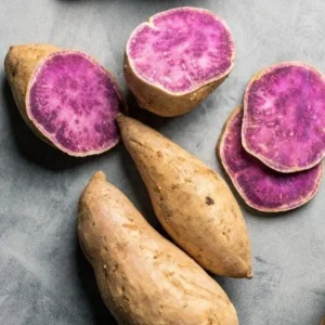 Set of 5 Purple Okinawa Sweet Potato Live Plants – Rooted Slips – Easy Grow Vine - Image 2
