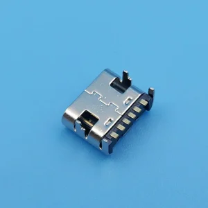 Type-C USB-C Charging Port Charger Socket Connector Replacement – Metal, Silver - Image 2