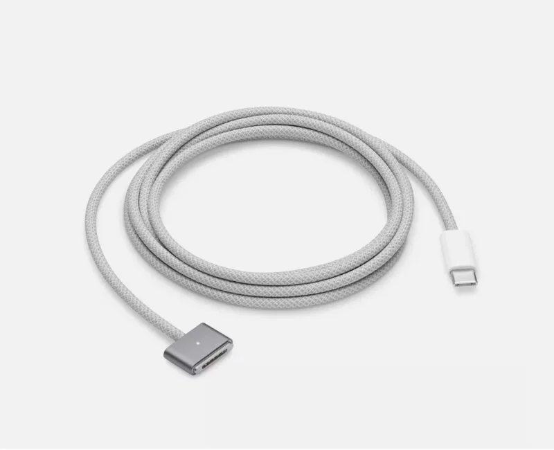 Used Apple MacBook Air M2 MagSafe 3 Charging Cable - Gray, 2m Power Cable - Image 5