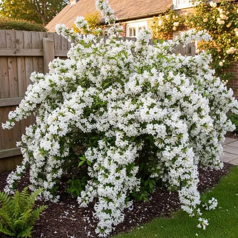 White Weigela Live Plant – Spring Blooming Shrub – 4-inch Pot – Outdoor - Image 5