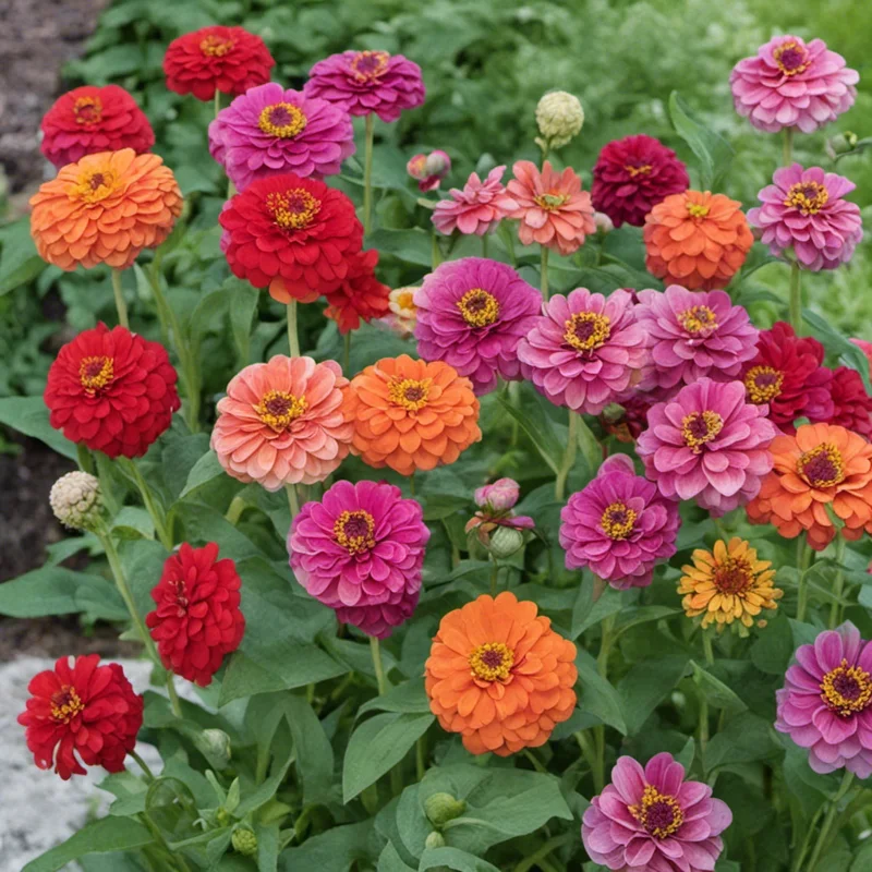Zinnia Flower Seeds Mix - Vibrant Colors for Your Garden - Easy to Grow Annual - Image 5