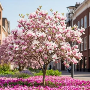 2 Saucer Magnolia Trees Live Plants, Light Pink Magnolia, 2.5