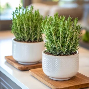 4 Mixed Herb Live Plants Assortment 4-8'' Tall - Lemon Balm, Mint, Rosemary, Edible & Fragrant for Indoor/Outdoor Gardens - Image 6