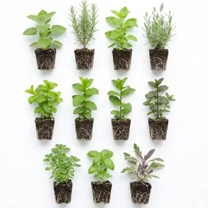 5 Assorted Herb Live Plants Mix, 4-8
