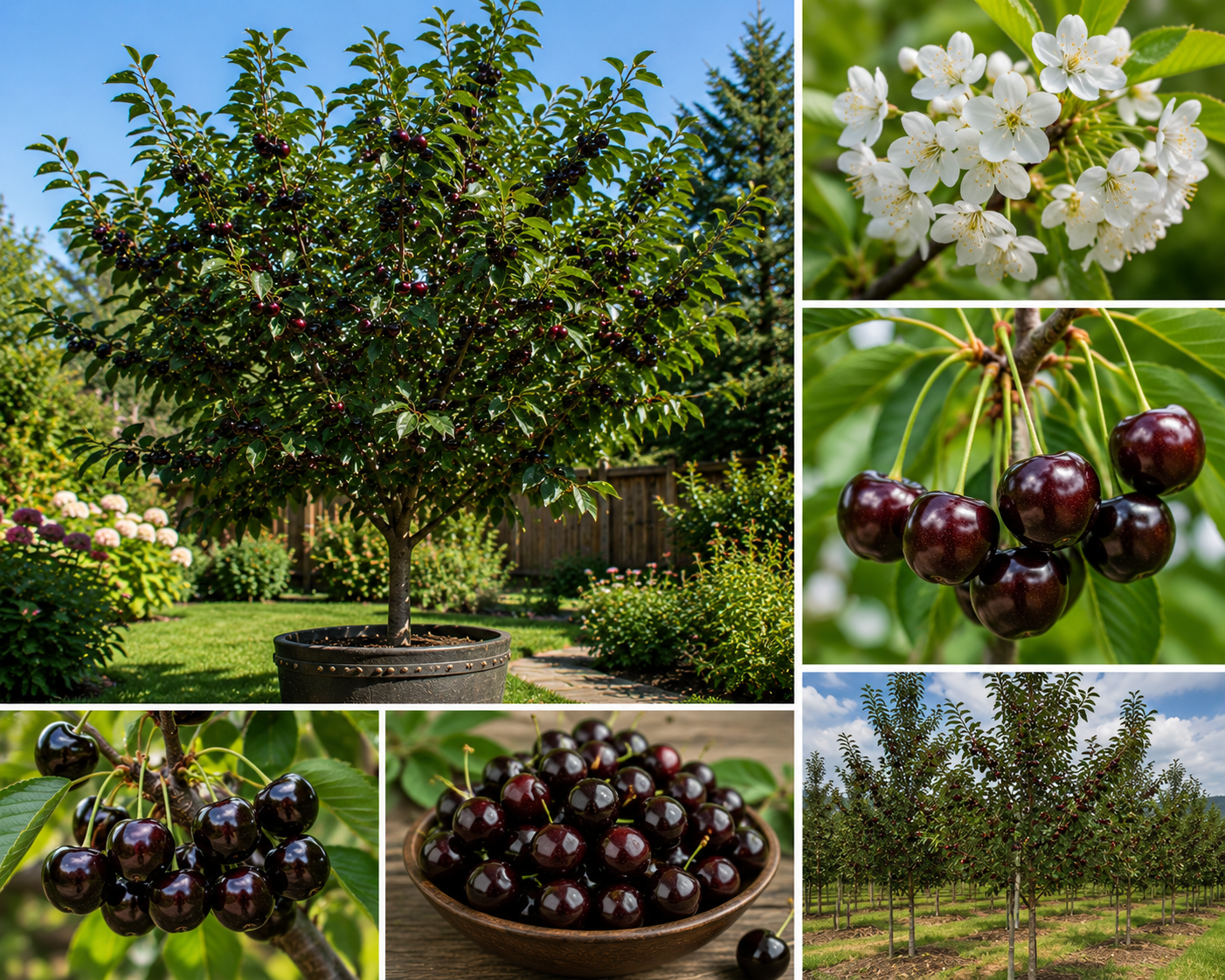 Black Cherry Tree Seedlings 3-4 Ft Tall Live Plant - Hardy Fruit Trees