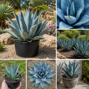 Blue Agave Live Plant 6-8 Inches in Pot – Drought Tolerant Succulent