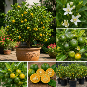 Calamansi Live Plant - Sour Citrus Tree, 5 Ft Tall in 5 Gallon Pot, Outdoor
