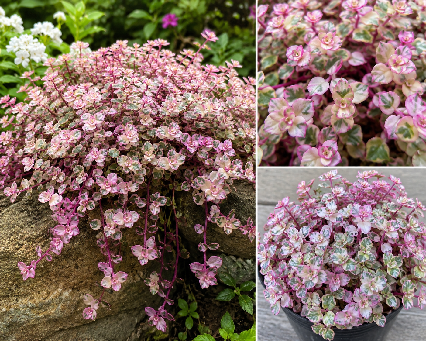 Callisia Repens Pink Turtle Vine Live Plant - 4 Inch Pot, Easy Care Houseplant