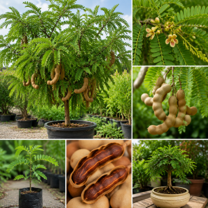 Tamarind Tree Live Plant - 6-8 Inch Tall Tropical Fruit Tree Perennial