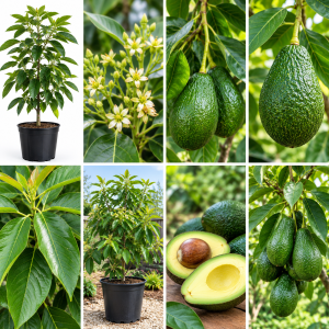 Live Avocado Tree - 1-2 Ft Tall Fruit Plant for Indoor/Outdoor Growing