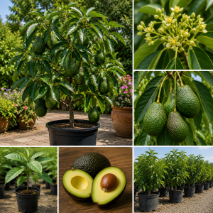 Hass Avocado Tree Live Plant, 3-3.5 Ft Tall, Cold Hardy Seedling, 3 Gallon Pot