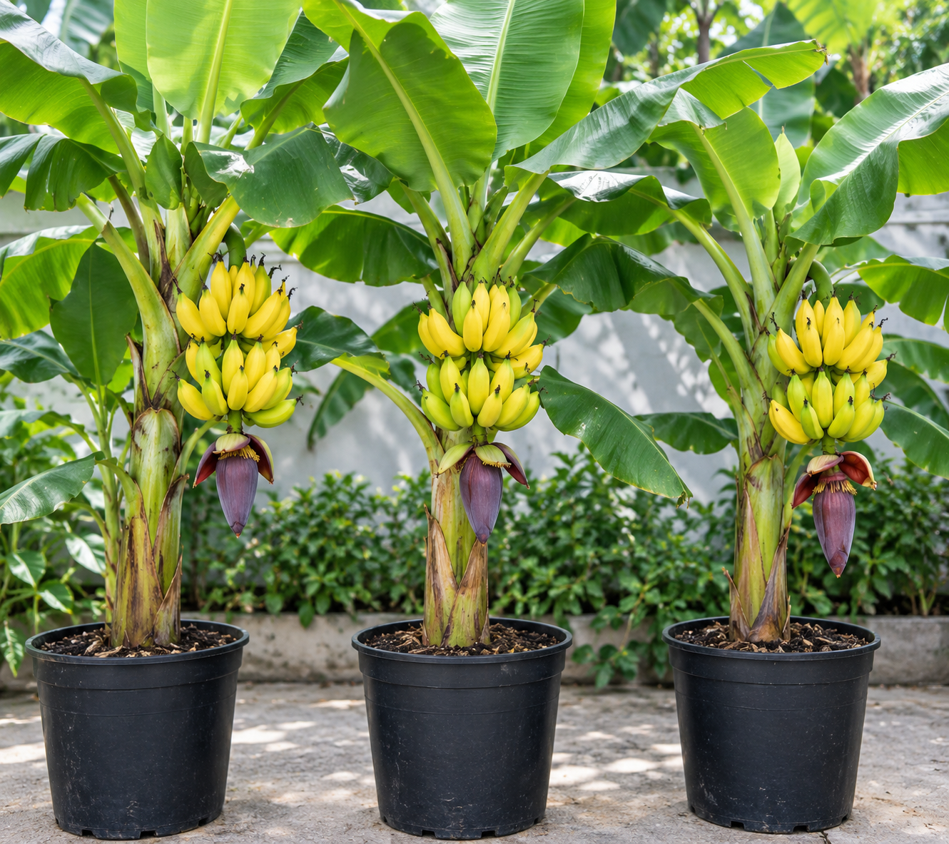 Lakatan Banana Plants Live - 3 Pack, 3-5" Tall Starter Plugs, Fast-Growing, Cold Hardy