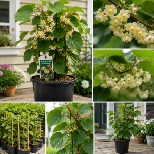2 Hardy Kiwi Plants Live, Well-Rooted Starter Plants, 5-9" Tall, Zones 4-9