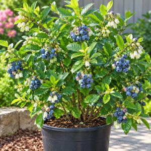 Northern Highbush Blueberry Bush Live Plant - 4" Pot, Fruiting, Outdoor