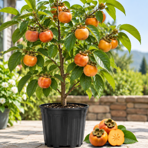 American Persimmon Tree Live Plant, 5-7 Inch Tall, Well Rooted, Zone 9-11