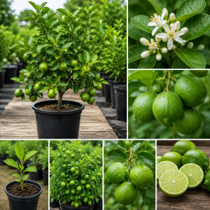 Thai Lime Tree Live Plant - 3 Gallon Pot, Already Bearing Fruit, Cold Hardy-No Ship CA